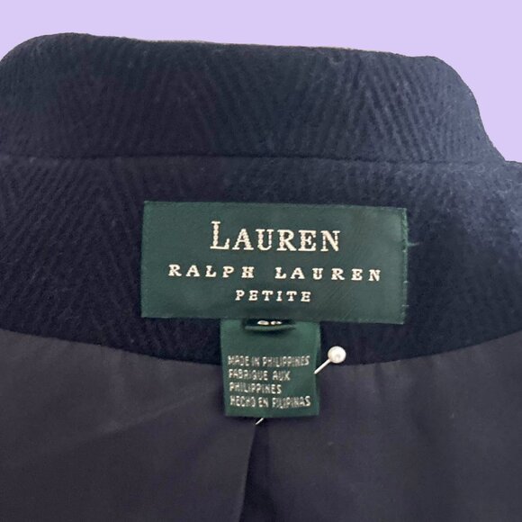 LRL Blue Wool Blazer - Picture 4 of 4